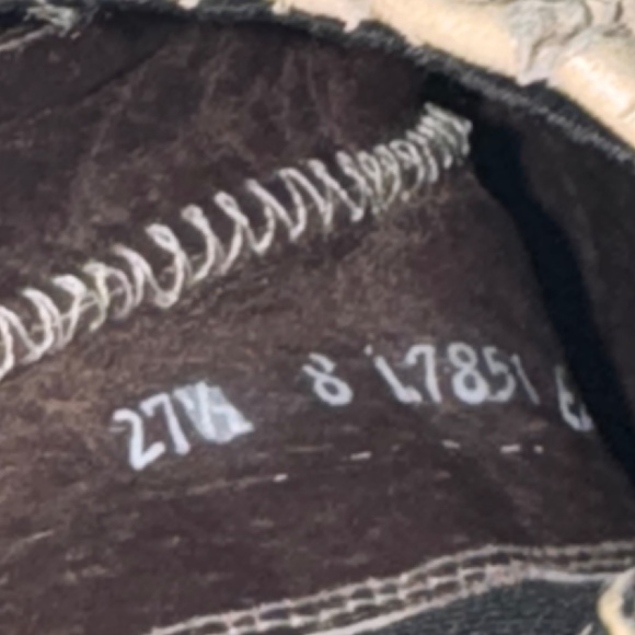 Denver Lady Ostrich Off White Leather Ankle Boots Size 27.5 measures 11 inch - Picture 7 of 8